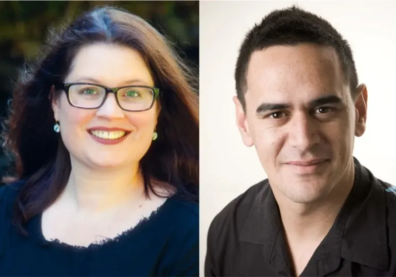 Emily Duncan and Jamie McCaskill Judge PANZ Playwriting Competitions