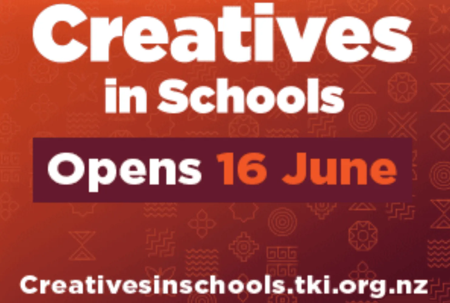 Creatives in Schools Round 5 opens 16 June