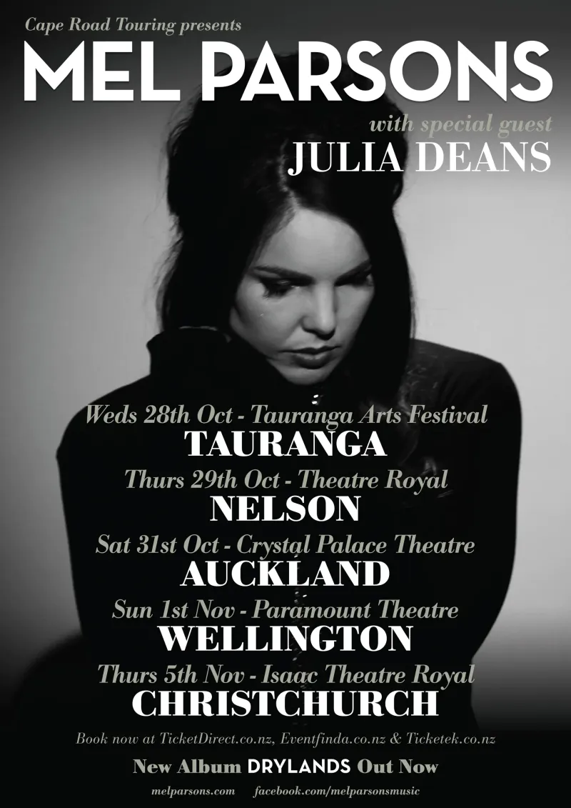 Mel Parsons to play iconic NZ theatre venues